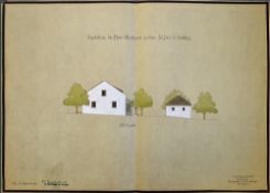 Original Architectural Layout of Adolf Hitler's boyhood home in Leonding dated Linz, September 1940,