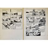Original Comic Artwork Hand Drawn World At War Story Board Artwork in original Pen & Ink featuring