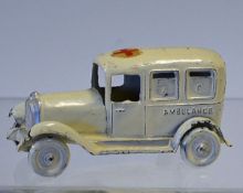 Taylor and Barrett Ambulance c1930 T & B of East Finchley in white with paper red-cross label intact