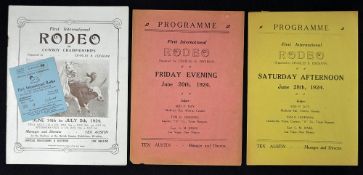 British Empire Exhibition 1924 Souvenir Programme First International Rodeo or Cowboy