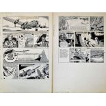 Original Comic Artwork Hand Drawn World At War Story Board Artwork in original Pen & Ink featuring