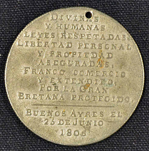 Argentina Commemorative Medallion 1806 commemorating what is stated as 'Liberation of Buenos Ayres