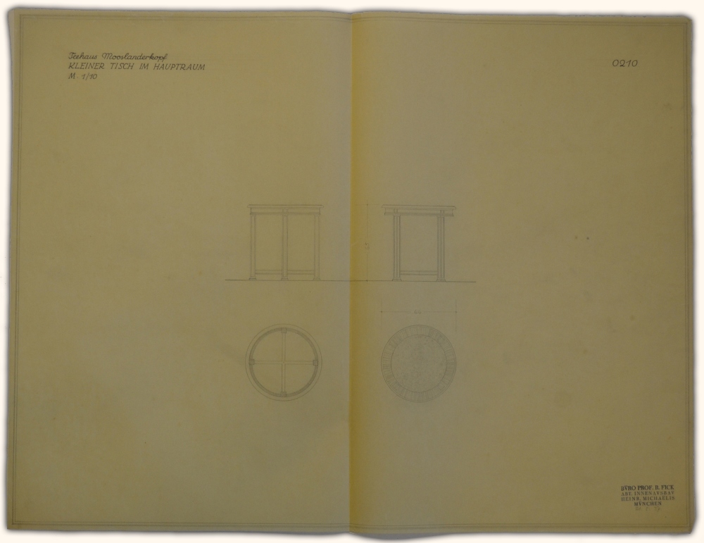 Collection of Original 1937 Hand Drawn Architectural Drawings of Adolf Hitler's Teahouse 'Teehaus - Image 14 of 18