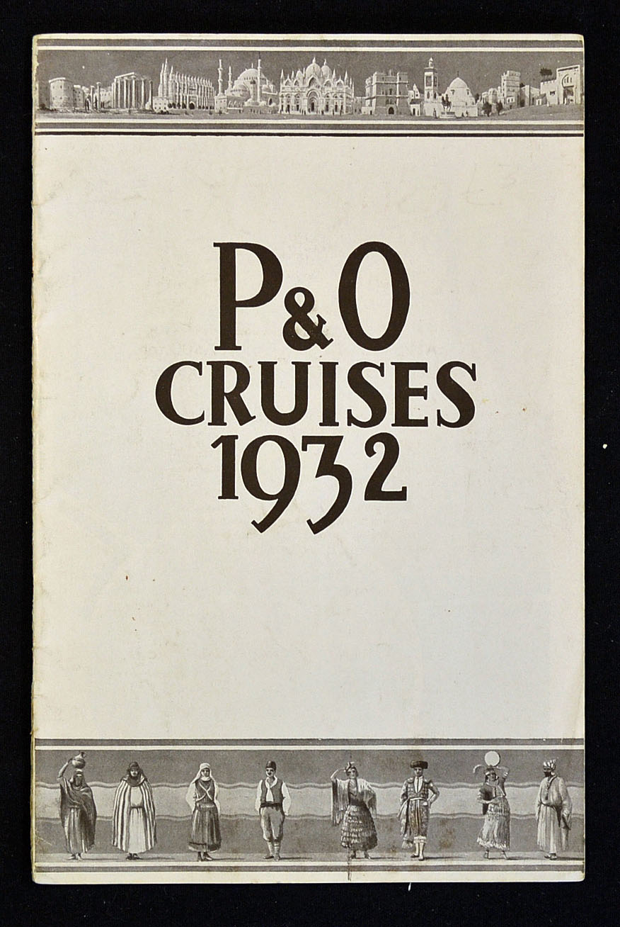 Maritime P&O CRUISES 1932 a 24 page publication with photographs of their Liner, its public