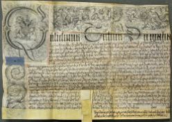 Worcestershire William III Exemplification of Recovery 1690s an Exemplification of a Recovery for