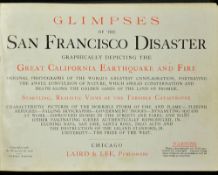 San Francisco Earthquake 'Glimpses of the San Francisco Disaster' booklet 1906 (printed that same