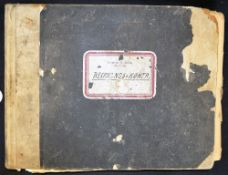 WWII Large SS ledger the title to front cover 'Auptamt SS Bericht Amstelle Rechnungs-Kontr' [Main