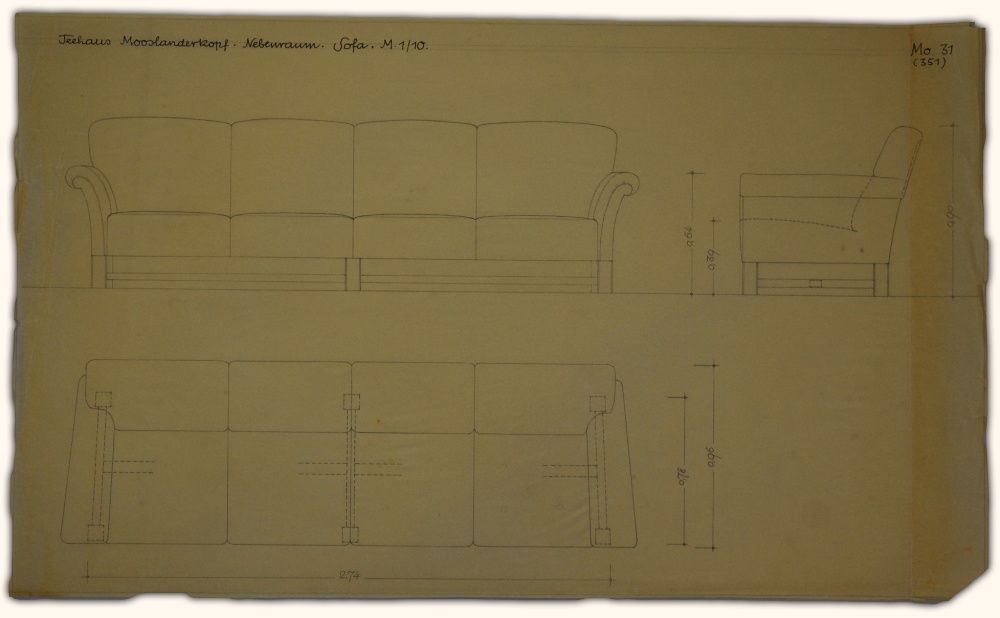 Collection of Original 1937 Hand Drawn Architectural Drawings of Adolf Hitler's Teahouse 'Teehaus - Image 5 of 18