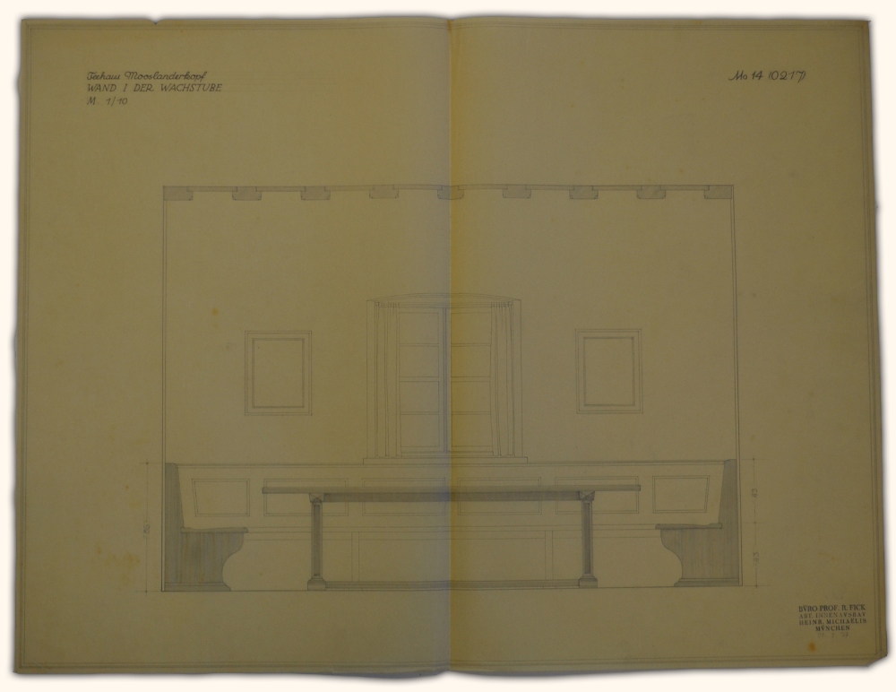 Collection of Original 1937 Hand Drawn Architectural Drawings of Adolf Hitler's Teahouse 'Teehaus - Image 16 of 18