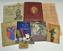 Interesting Selection of Military related Ephemera featuring 1908 Napoleon Emperor Illustrated