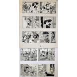 Original Comic Artwork Hand Drawn Tiger Tim Story Board Artwork in original Pen & Ink from Jack &