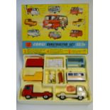 Corgi Gift Set 24 Constructor Set red, white, chassis, with 4 interchangeable backs, plastic milk