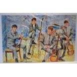 The Beatles Jigsaw 340 Piece Puzzle 1960s puzzle by NEMS Enterprises Ltd, 17" x 11", complete, in