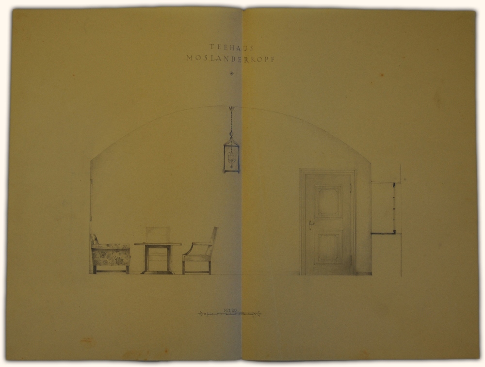 Collection of Original 1937 Hand Drawn Architectural Drawings of Adolf Hitler's Teahouse 'Teehaus - Image 2 of 18