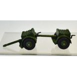Dinky Toys 2x 25 Pounder Field Gun Limbers No.687 both in good condition and without boxes