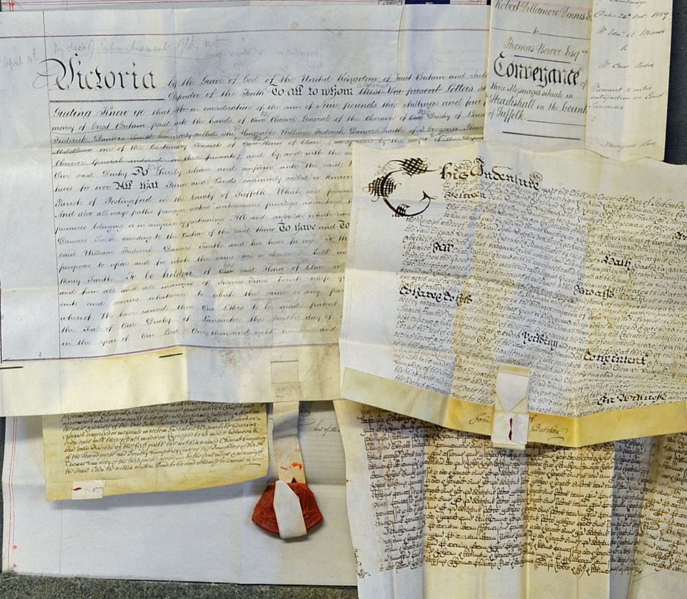 Assorted selection of Indentures covenant documents, enfranchisements and others, dates varied