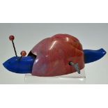 Tri-ang Minic Clockwork Snail by Lines Brothers Ltd working with Key 19cm