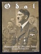 WWII Nazi Propaganda Publication Odal Monatsschrift fur Blut and Boden [Monthly magazine for blood