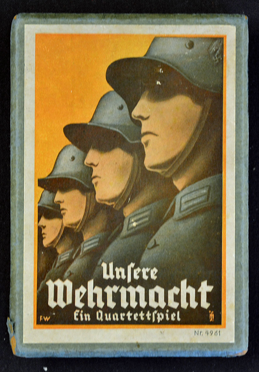 Rare Nazi Quartet Card Game ISM cards 'Our Armed Forces Card Game' complete with original box, and