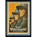 Rare Nazi Quartet Card Game ISM cards 'Our Armed Forces Card Game' complete with original box, and