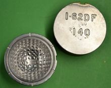 Dunlop Flash dimple golf ball mould - stamped to each base 1.62 DF serial no. 140