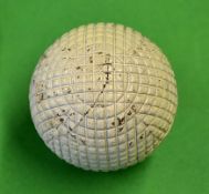 Unused line mesh pattern golf ball c1900 - retaining 95% white paint finish