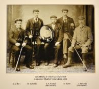 1896 Edinburgh Thistle Golf Club photograph - showing the winners of The Edinburgh Evening