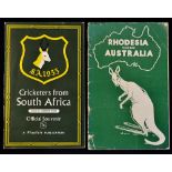 2x 1950s South Africa and Rhodesia Cricket Souvenir tour programmes to incl 1955 South Africa