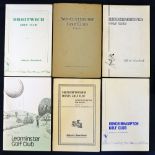 6x Midlands golf club handbooks from the 1930s onwards by Robert HK Browning, Francis James et al to