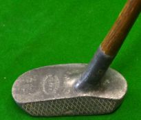 Standard Golf Co Sunderland Schenectady style alloy mallet centre shaft putter - with traditional