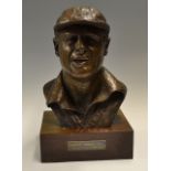 1986 rare Geoffrey Boycott (England & Yorkshire) Bronze Cricket Bust - solid bronze life size head