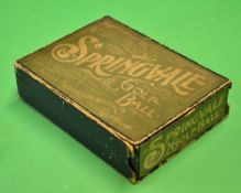 Rare Springvale Golf Ball Box - Makers Hutchinson Main & Co. Glasgow - for 12x golf balls with a