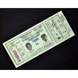 1963 Worlds Heavyweight Boxing Championship Sonny Liston vs Floyd Patterson boxing ticket - complete