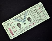 1963 Worlds Heavyweight Boxing Championship Sonny Liston vs Floyd Patterson boxing ticket - complete
