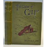 Park, W Junr -'The Game of Golf' 1st ed 1896 original decorative pictorial cloth boards and spine,