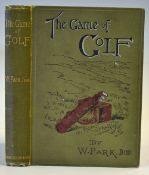 Park, W Junr -'The Game of Golf' 1st ed 1896 original decorative pictorial cloth boards and spine,