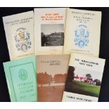 Collection of various Scottish Centenaries and Golf Club Hand Books (1x signed) including " 100