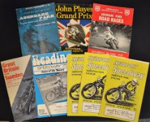 Collection of various 1960s/70s Speedway and Motor Cycle Racing programmes to incl 2x Aberdare
