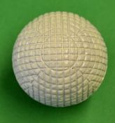 Unused line mesh pattern golf ball c1900 - retaining 100% white paint finish