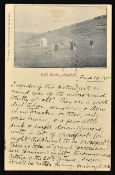 Rare and Early "Golf Links, Seaford" postcard c1900 - by Wynter, Photographer, Seaford, used and