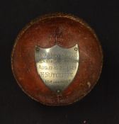 1929 England vs South Africa cricket match ball -  match cricket ball presented to Herbert Sutcliffe