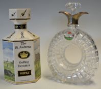 The St Andrews Golfing Whisky Ceramic Decanter - with original Bill Waugh colour images of The Old