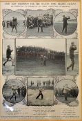 James Braid 4th Open Championship 1908 - a large magazine extract titled "Open Golf Champion for The