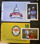 Rory McIlory US Open and PGA Golf Champion - signed display - multiple signed display comprising