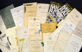 Large collection of Cycling racing ephemera from the 1930s onwards to incl dinner menus, programmes,