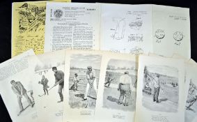 Collection of Golfing Ephemera, Patents et al to incl a collection of "Harpers Monthly Magazine"