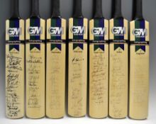 1999 Cricket World Cup collection of 12 official signed bats - comprising full-size Gunn & Moore "