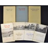 6x North West England golf club handbooks from the 1930s onwards by Robert HK Browning, Tom Scott et