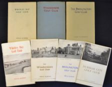 6x North West England golf club handbooks from the 1930s onwards by Robert HK Browning, Tom Scott et