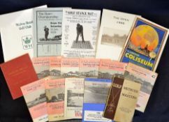 Collection of Golfing Printed Ephemera from the 1930/40s onwards to incl Tooting Bec Golf Club